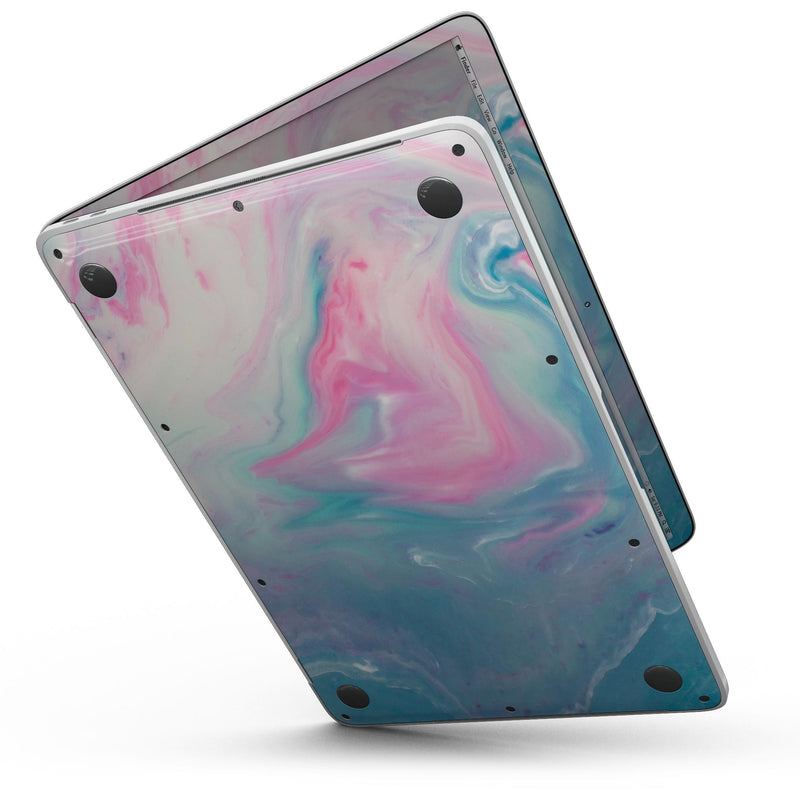 MacBook Pro with Touch Bar Skin Kit - Marbleized_Pink_and_Blue_Paradise_V482-MacBook_13_Touch_V6.jpg?
