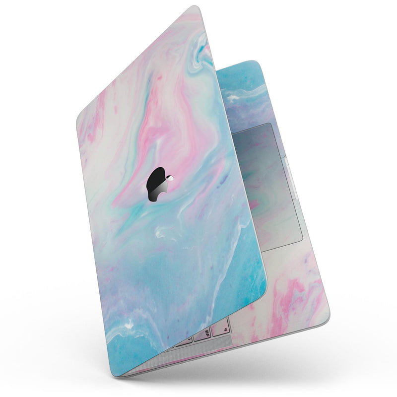 MacBook Pro with Touch Bar Skin Kit - Marbleized_Pink_and_Blue_Paradise_V482-MacBook_13_Touch_V7.jpg?
