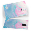 Marbleized Pink and Blue Paradise V482 - Premium Protective Decal Skin-Kit for the Apple Credit Card