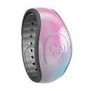 Marbleized Pink and Blue Paradise V482 - Decal Skin Wrap Kit for the Disney Magic Band