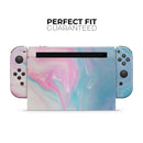 Marbleized Pink and Blue Paradise V482 // Skin Decal Wrap Kit for Nintendo Switch Console & Dock, Joy-Cons, Pro Controller, Lite, 3DS XL, 2DS XL, DSi, or Wii - Vinyl Skin Wrap for Nintendo Switch 2, OLED, Lite, Pro Controller, Wii & Classic Handhelds