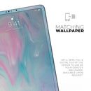 Marbleized Pink and Blue Paradise V482 - Full Body Skin Decal for the Apple iPad Pro 12.9", 11", 10.5", 9.7", Air or Mini (All Models Available)