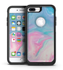 Marbleized Pink and Blue Paradise V482 - iPhone 7 or 7 Plus Commuter Case Skin Kit
