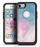 Marbleized Pink and Blue Paradise V482 - iPhone 7 or 7 Plus Commuter Case Skin Kit