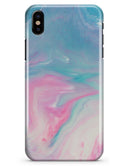 Marbleized Pink and Blue Paradise V482 - iPhone X Clipit Case