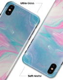 Marbleized Pink and Blue Paradise V482 - iPhone X Clipit Case