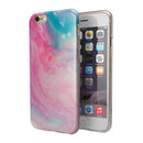 Marbleized Pink and Blue Paradise V712 iPhone 6/6s or 6/6s Plus 2-Piece Hybrid INK-Fuzed Case