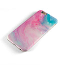 Marbleized Pink and Blue Paradise V712 iPhone 6/6s or 6/6s Plus 2-Piece Hybrid INK-Fuzed Case