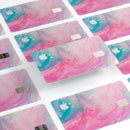 Marbleized Pink and Blue Paradise V712 - Premium Protective Decal Skin-Kit for the Apple Credit Card