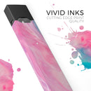 Marbleized Pink and Blue Paradise V712 - Premium Decal Protective Skin-Wrap Sticker compatible with the Juul Labs vaping device