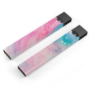 Marbleized Pink and Blue Paradise V712 - Premium Decal Protective Skin-Wrap Sticker compatible with the Juul Labs vaping device