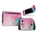 Marbleized Pink and Blue Paradise V712 // Skin Decal Wrap Kit for Nintendo Switch Console & Dock, Joy-Cons, Pro Controller, Lite, 3DS XL, 2DS XL, DSi, or Wii - Vinyl Skin Wrap for Nintendo Switch 2, OLED, Lite, Pro Controller, Wii & Classic Handhelds