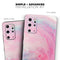 Marbleized Pink and Blue Paradise V712 - Skin-Kit for the Samsung Galaxy S-Series S20, S20 Plus, S20 Ultra , S10 & others (All Galaxy Devices Available)