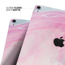 Marbleized Pink and Blue Paradise V712 - Full Body Skin Decal for the Apple iPad Pro 12.9", 11", 10.5", 9.7", Air or Mini (All Models Available)