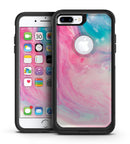 Marbleized Pink and Blue Paradise V712 - iPhone 7 or 7 Plus Commuter Case Skin Kit