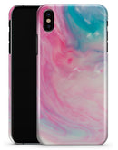 Marbleized Pink and Blue Paradise V712 - iPhone X Clipit Case