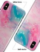 Marbleized Pink and Blue Paradise V712 - iPhone X Clipit Case