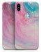 Marbleized Pink and Blue Paradise V712 - iPhone X Skin-Kit