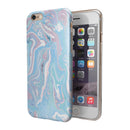 Marbleized Pink and Blue Soft v3 iPhone 6/6s or 6/6s Plus 2-Piece Hybrid INK-Fuzed Case