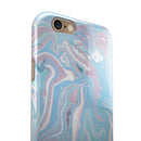 Marbleized Pink and Blue Soft v3 iPhone 6/6s or 6/6s Plus 2-Piece Hybrid INK-Fuzed Case