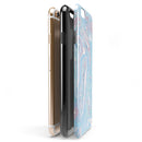 Marbleized Pink and Blue Soft v3 iPhone 6/6s or 6/6s Plus 2-Piece Hybrid INK-Fuzed Case
