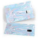 Marbleized Pink and Blue Soft v3 - Premium Protective Decal Skin-Kit for the Apple Credit Card