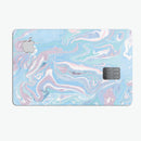Marbleized Pink and Blue Soft v3 - Premium Protective Decal Skin-Kit for the Apple Credit Card