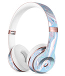 Marbleized Pink and Blue Soft v3 Full-Body Skin Kit for the Beats by Dre Solo 3 Wireless Headphones