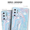 Marbleized Pink and Blue Soft v3 - Skin-Kit for the Samsung Galaxy S-Series S20, S20 Plus, S20 Ultra , S10 & others (All Galaxy Devices Available)