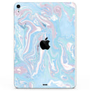 Marbleized Pink and Blue Soft v3 - Full Body Skin Decal for the Apple iPad Pro 12.9", 11", 10.5", 9.7", Air or Mini (All Models Available)