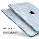 Marbleized Pink and Blue Soft v3 - Full Body Skin Decal for the Apple iPad Pro 12.9", 11", 10.5", 9.7", Air or Mini (All Models Available)