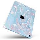 Marbleized Pink and Blue Soft v3 - Full Body Skin Decal for the Apple iPad Pro 12.9", 11", 10.5", 9.7", Air or Mini (All Models Available)