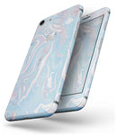 Marbleized Pink and Blue Soft v3 - Skin-kit for the iPhone 8 or 8 Plus