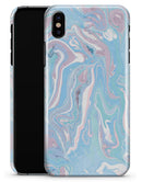 Marbleized Pink and Blue Soft v3 - iPhone X Clipit Case