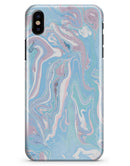 Marbleized Pink and Blue Soft v3 - iPhone X Clipit Case