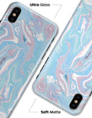 Marbleized Pink and Blue Soft v3 - iPhone X Clipit Case