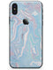 Marbleized Pink and Blue Soft v3 - iPhone X Skin-Kit