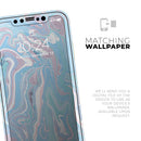 Marbleized Pink and Blue Soft v3 - Protective Skin Wrap & Decal – Compatible with iPhone SE to iPhone 17 Pro Max (All Models)