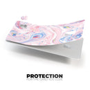 Marbleized Pink and Blue Swirl V2123 - Premium Protective Decal Skin-Kit for the Apple Credit Card