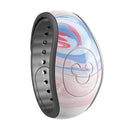 Marbleized Pink and Blue Swirl V2123 - Decal Skin Wrap Kit for the Disney Magic Band