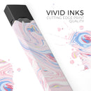 Marbleized Pink and Blue Swirl V2123 - Premium Decal Protective Skin-Wrap Sticker compatible with the Juul Labs vaping device