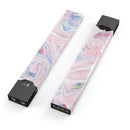 Marbleized Pink and Blue Swirl V2123 - Premium Decal Protective Skin-Wrap Sticker compatible with the Juul Labs vaping device