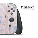 Marbleized Pink and Blue Swirl V2123 // Skin Decal Wrap Kit for Nintendo Switch Console & Dock, Joy-Cons, Pro Controller, Lite, 3DS XL, 2DS XL, DSi, or Wii - Vinyl Skin Wrap for Nintendo Switch 2, OLED, Lite, Pro Controller, Wii & Classic Handhelds