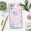 Marbleized Pink and Blue Swirl V2123 - Premium Vinyl Skin Decal for Samsung Galaxy S25 Ultra, S24, S23, S22 & All Galaxy S Models