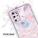 Marbleized Pink and Blue Swirl V2123 - Premium Vinyl Skin Decal for Samsung Galaxy S25 Ultra, S24, S23, S22 & All Galaxy S Models