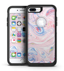 Marbleized Pink and Blue Swirl V2123 - iPhone 7 or 7 Plus Commuter Case Skin Kit