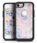 Marbleized Pink and Blue Swirl V2123 - iPhone 7 or 8 OtterBox Case & Skin Kits