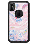 Marbleized Pink and Blue Swirl V2123 - iPhone X OtterBox Case & Skin Kits