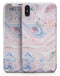 Marbleized Pink and Blue Swirl V2123 - iPhone X Skin-Kit