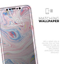 Marbleized Pink and Blue Swirl V2123 - Vinyl Skin Wrap for iPhone 17 Pro Max, 17 Pro, 17 Air, 17, 16 & All Models — Soft Matte or Ultra Gloss